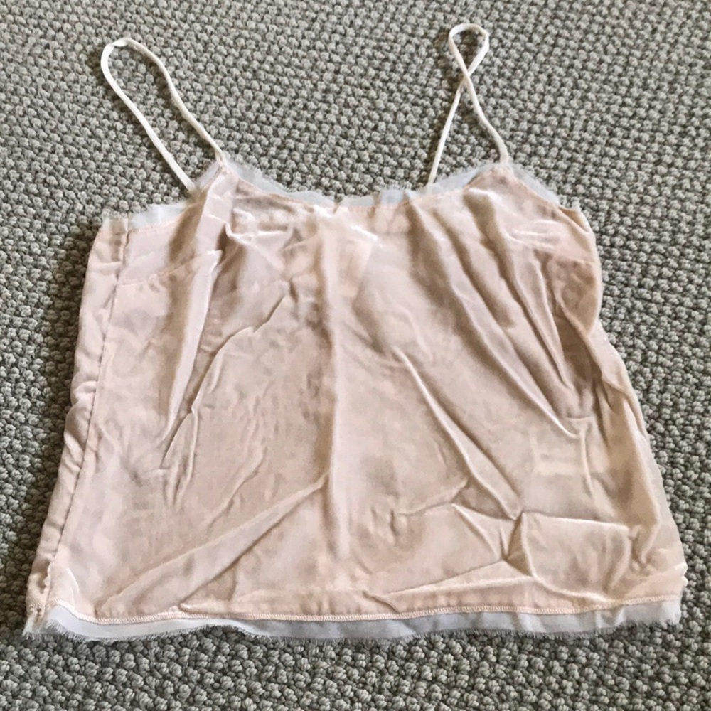 Hm pink lace tank top